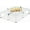 King 18 Inch White, variant on 14 Inch Twin Size Bed Frame, 3500Lbs Heavy Duty Metal Platform with Round Corner Legs Mattress Slide Stopper, Steel Slat Support No Box Spring Needed, Noise Free, Non-Slip, Easy Assembly
