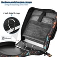 thumbnail image 4 of FORMRS Zipper Binder with Shoulder Strap 2-inch Ring 500 Sheet Capacity File Bag, Black Sardines Pattern, 4 of 5