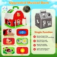 thumbnail image 3 of Juguete musical Montessori de Farm Animals Barn Toy para niños pequeños de 1 a 3 años, 3 of 8