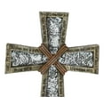 thumbnail image 6 of Rustic Holy Bible Scriptures Ornate White Lace Stencil Antiqued Wall Cross, 6 of 10