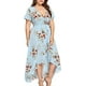 thumbnail image 4 of Vestido largo de una pieza con estampado de manga corta y talla grande para mujer, XL oso de fresa Electrónica, 4 of 5