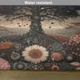 thumbnail image 5 of Ambesonne Hippie Place Mats Set of 4, Mystic Planet Star Huddles, Standard Size, Dried Rose Grey Pink Dusk, 5 of 5