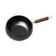 thumbnail image 5 of Wok de hierro de 9,45 pulgadas, utensilios de cocina de Gas de fondo plano, Cocina de Inducción, sartén para freír, sartén para acampar, casa, sin tapa, 5 of 8