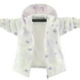 thumbnail image 6 of TEAJOPSUU Girls Waterproof Rain Jacket Casual Lightweight Outwear Kids Soft Zip Up Windbreaker Hooded Coat Jackets C-Purple, 6 of 6