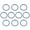 Blue, variant on 10Pcs Trampoline Elastic Rope High Jump Bungee Cord Trampoline Tie Down Strap Trampoline Accessories Enduring
