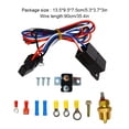 thumbnail image 3 of Speravity Relé de ventilador eléctrico para coche, 12V, encendido/apagado automático, interruptor de Control de termostato automotriz, mantenimiento Vehículos, repuestos y accesorios Mis Speravity VI017687-00B, 3 of 6