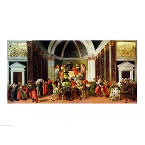 L'histoire de la Virginie C.1500 Affiche Imprimée par Sandro Botticelli - 24 x 18 Po.