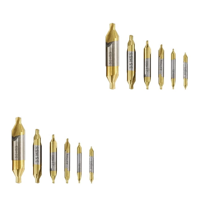 Speravity Juego de 6 brocas centrales de 1,0-5,0mm, brocas para agujeros para carpintería y metalurgia, herramientas domésticas de repuesto portátiles Type5 NO5 Speravity CBP191900