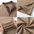 thumbnail image 5 of MLQIDK Men's Casual Fashion Color Block Plaid Polo Shirt Short Sleeve Slim Fit Stand Up Collar Mens Summer Breathable Casual时尚拼色格子POLO衫 Khaki L, 5 of 6