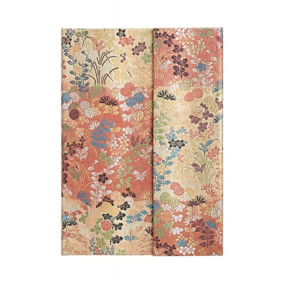 Paperblanks | Kara-ori | Japanese Kimono | Hardcover | Midi | Unlined | Wrap Closure | 144 Pg | 120 GSM (Diary)