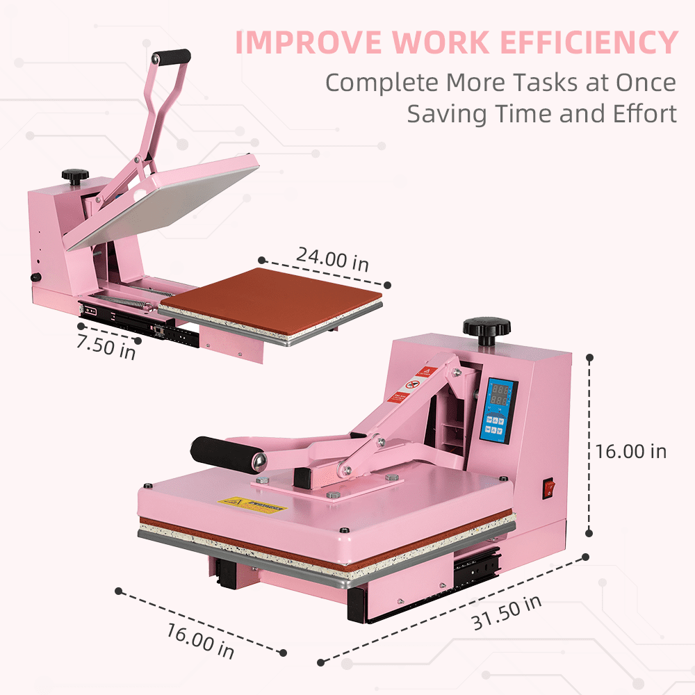 Heat Press Machine 15x15 Manual Heat Press Machine With Slide-out base,Heat Transfer Machine