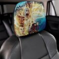 thumbnail image 4 of Goosebumps Movie Car Headrest Cover Decor Vehicles Seat Pillow Cover Protector Accessories Auto Front/Rear Seats Head Rest Cover Universal Fit Most Cars Sedan SUV Van, 4 of 7