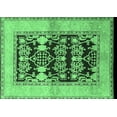 thumbnail image 1 of Ahgly Company Indoor Rectangle Oriental Emerald Green Industrial Area Rugs, 7' x 9', 1 of 4