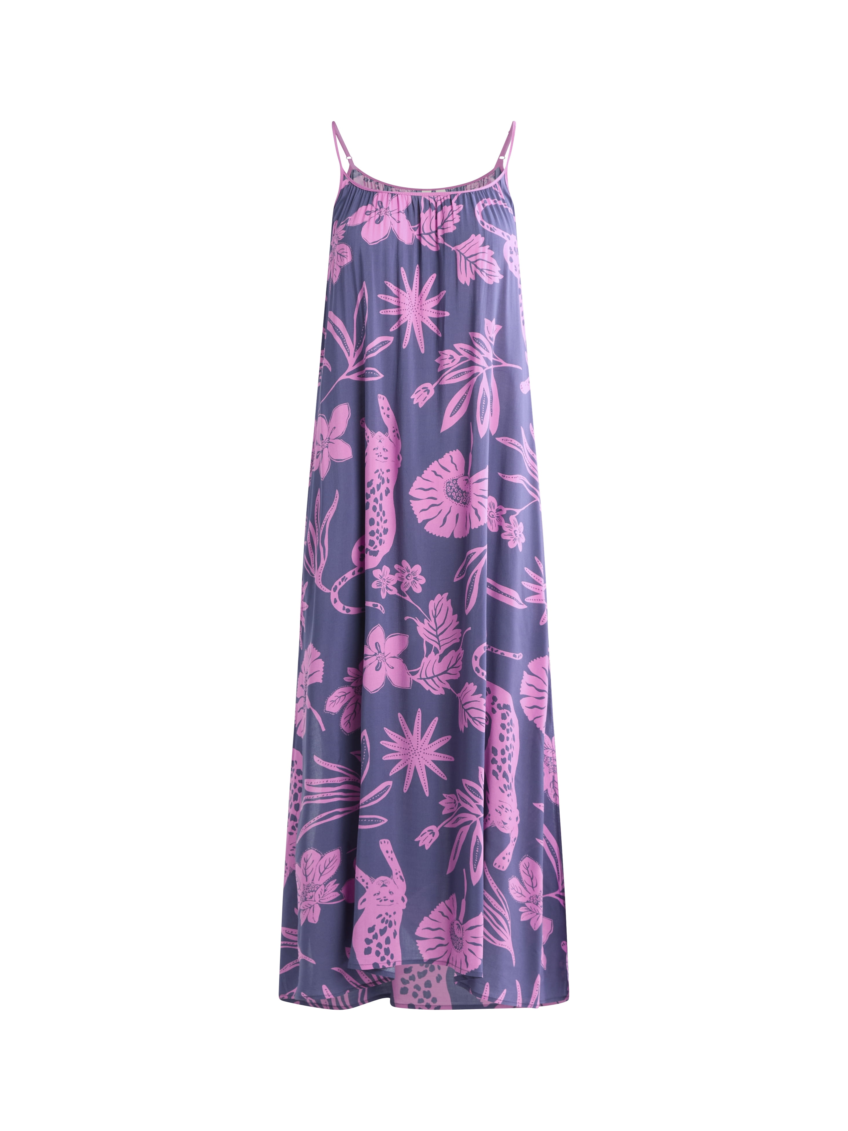 Joyspun Women's Sleepwear Woven Strappy Maxi Nightgown