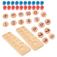 thumbnail image 4 of 1 Set Kids Wooden Math Toys Number Cognitive Plaything Early Education Toys, 4 of 7