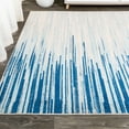 thumbnail image 4 of JONATHAN Y JONATHAN  Y Shore Modern Half-Stripe Area Rug Blue/Cream 4 X 6 4' x 6' Indoor,Accent Rectangle, 4 of 5