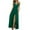 Dark Green, variant on Summer Dresses for Women 2025, Women's Solid Color Camisole Waist Cinching Waistline Pleated Hanging Long Dress(Dark Green,L)