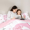 thumbnail image 4 of Castle Fairy Bow Personalized Initial S Bedding Comforter Set,Dreamy King Bedding Sets, 4 of 8