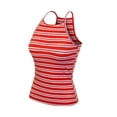 thumbnail image 3 of MixMatchy Women's Simple Casual Basic Active High Neck Ribbed Tank Top, 3 of 4