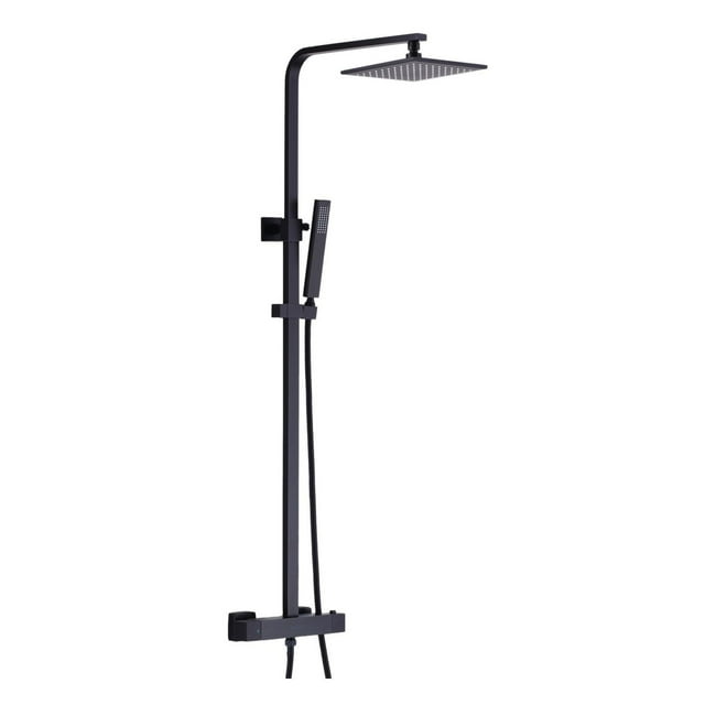 The akuaplus® Elite Shower post square with Hand Shower and shower head, 3-way diverter.