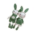 thumbnail image 1 of serony Crochet Kit for Beginner Cute Rabbits Includes Yarn Hook Accessories Green, 1 of 9