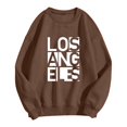 thumbnail image 3 of PENGXIANG Femmes Mode Sweat-Shirts Cou Pull Mignon à Manches Longues Tops Sweat à Capuche, 3 of 3