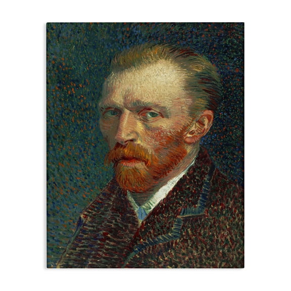 Stupell Industries Traditional Vincent Van Gogh Self Portrait Post Impressionist Canvas Art, 16 x 20, by Vincent Van Gogh