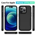 thumbnail image 2 of Feishell Case Fit for iPhone 14 Pro Max 6.7 inch,Military Grade Shockproof Protection Hybrid Armor Double Layer Hard PC + Soft TPU Drop Resistant Anti-Fingerprint Phone Cover,Black, 2 of 8
