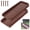 Brown, variant on Gutter Downspout Splash Block, 2 Pack Rain Gutter Downspout Extension, 24" Gutter Drainage System with 4 Fixing Nails, Fixable Downspout Extender for Rainwater Diversion & Foundation Protection