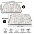 thumbnail image 3 of Balery Rabbit And Flower Print Car Windshield Sun Shade,Windshield Sunshade for Car Pickup Truck SUV Accessories-Small, 3 of 7