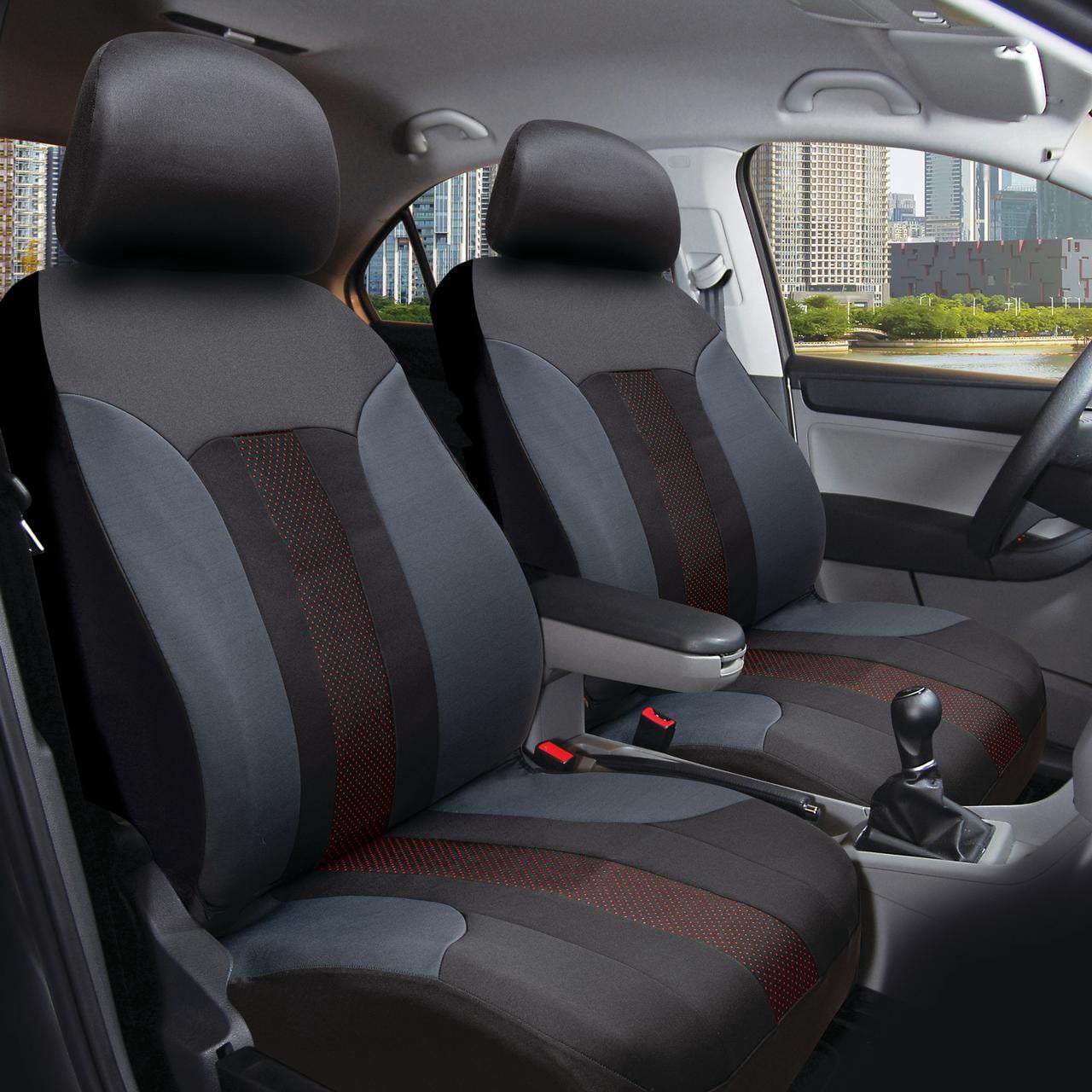 Auto Drive Eco-Friendly Waterproof Red Seat Cover for Most Cars - Universal Fit
