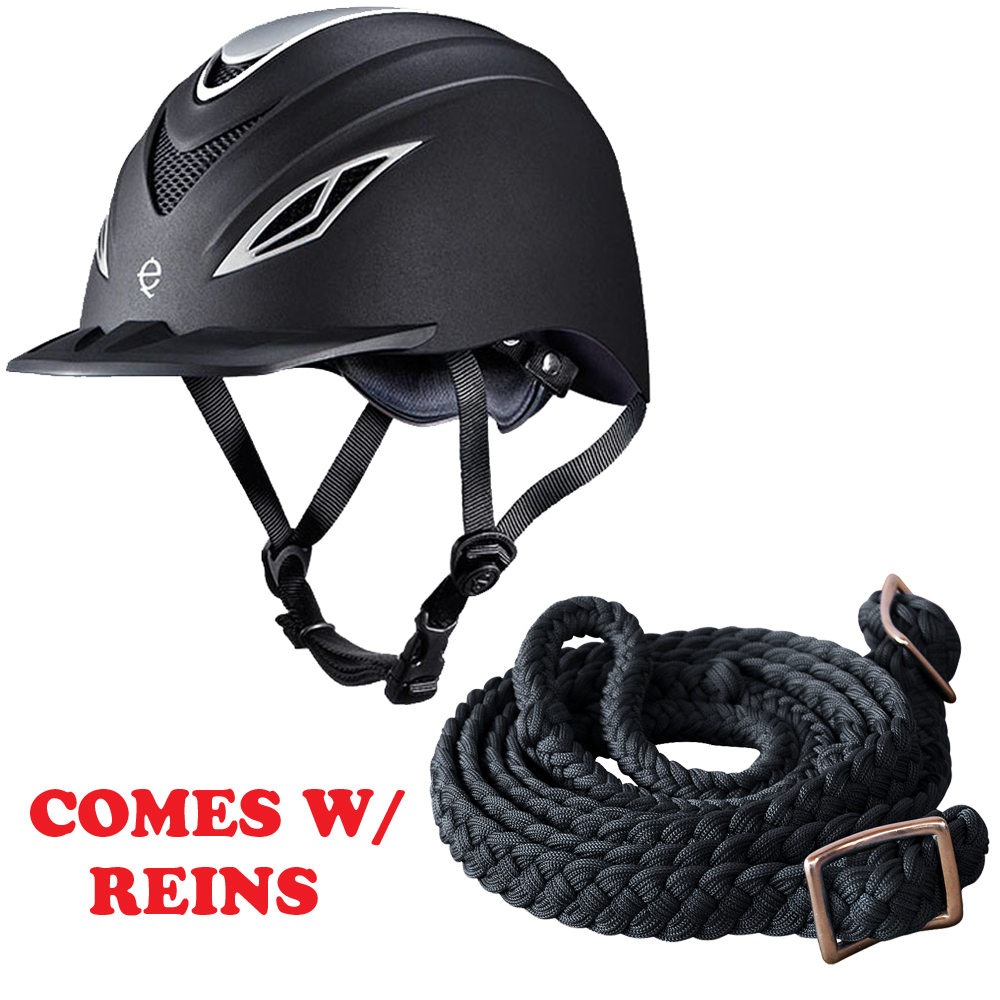 Competition Horse Riding Helmet Black 