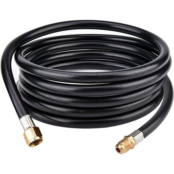 shiyou-12FT Propane Hose Extension - 3/8" Female Flare x 3/8" Male Flare - Flexible Gas Line for Camper, Heater, Grill, Fire Pit