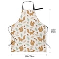 thumbnail image 5 of Picia Squirrel And Leaves Waterproof Apron for Unisex Adult - Adjustable Bib Apron with Pockets, Ideal for Cooking, Gardening, Painting, and Household Chores, 5 of 9