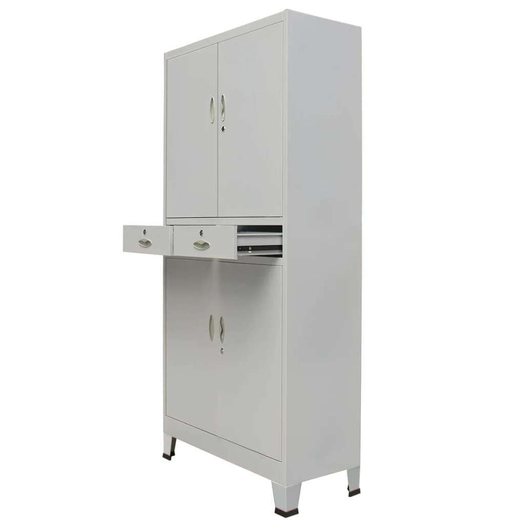 Lowestbest 35.4"x15.7"x70.9" Office Steel Cabinet with 4 Doors for Office, Garage, Home Lowestbest 35.4"x15.7"x70.9" Office Steel Cabinet with 4 Doors for Office, Garage, Home