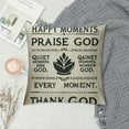 thumbnail image 2 of YANMS Inspirational Quotes, Bible Quotes Throw Pillow Cover,, Difficult s, Seek Quiet s, Worship Painful s, , Thank, 2 of 5