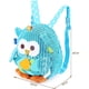 thumbnail image 4 of Mochila Para Bebés Y Niños, Mini Bolso De Felpa Lindo Búho 3D, Mochila Preescolar De Dibujos Animados De Animales Para Niños De 2 A 5 Años Azul, 4 of 5