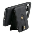 thumbnail image 5 of for Google Pixel 7a Back Case, PU Leather Detachable Card Slot Magnetic Closure Shockproof Kickstand Slim Fit Support Magnetic Car Mount Phone Cover for Google Pixel 7a, Black, 5 of 11