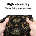 thumbnail image 7 of HELLHERO Black Gold Astrology Theme Backrest Covers Rollator Walker Seat Covers Non-Slip Fit for Travel Stretchable Material Secure Fit, 7 of 7