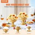 thumbnail image 2 of VEVOR 10PCS 16cm/6.3” Tall Wedding Flower Vase, Metal Wedding Centerpiece, Gold Floral Arrangement Stand Display Rack for Tables Wedding Dinner Party, Anniversary Ceremony Birthday Event Decor, 2 of 9