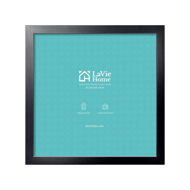 Marco de fotos LaVie Home 20x20 cm de plexiglás negro