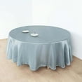 thumbnail image 3 of Efavormart 108 Inch Satin Round Tablecloth, Washable Linen Table Cover, Decorative Silky Fabric for Wedding, Party, Banquet Events - Dusty Blue, 3 of 10