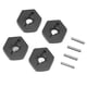 thumbnail image 4 of Adaptador hexagonal RC, 4 piezas Rueda RC Cubo hexagonal de rueda RC Acoplador hexagonal RC Durabilidad mejorada, 4 of 9