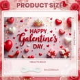 thumbnail image 2 of Red Hearts Galentine Banner Gold Stars BFF Display Lipstick Design Gift Box Pattern Friendship Backdrop for Galentine's Day Party BFF Gathering Girls' Night, 2 of 9
