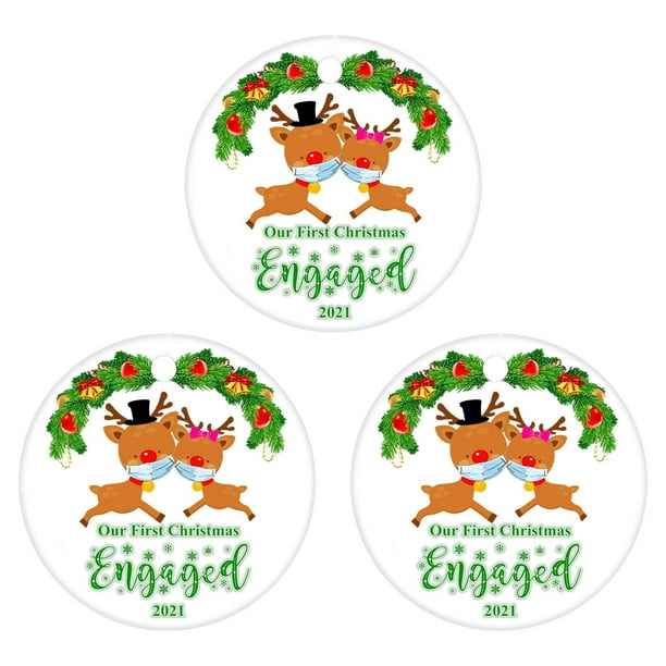 Xihbxyly Adorno para Árbol de Navidad, Colgante de Pvc Personalizado, Diseño de Impresión Único, Perfecto para Decoración Navideña, Hogar o Regalo, Tamaño 8 X 8 Cm, Disponible En Juegos de 1, 3 o 5 P
