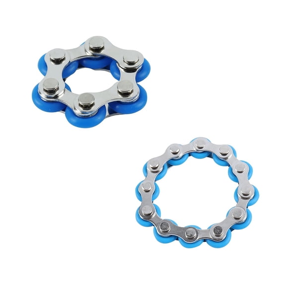 Partheme Novelty Toys 2 Counts Chain Stress Relief Toys Stress And Anxiety Relief Toys 2PC Black Blue Green Light blue Yellow