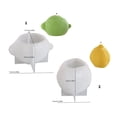 thumbnail image 2 of 3D Lemon Shape Silicone Mold for Scented Candle Soap Making Chocolate Baking and Epoxy Resins Handmade Craft Projects, 2 of 8