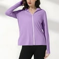 thumbnail image 6 of Meichang Women's Sun Protection Jacket UPF 50+ Lightweight Long Sleeve Sun Hoodie Outdoor Running Hiking Summer Sun Shirt with Thumb Hole, 6 of 9