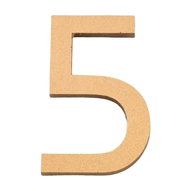 Pegatinas de pared de 7 cm de acrílico para matrículas, para una decoración elegante y con estilo, señalización digital dorada.