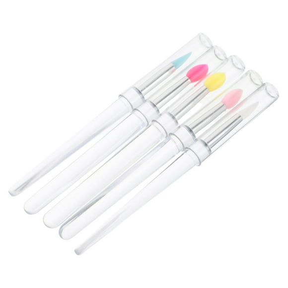 PTOOTP 5Ud Cepillos Transparentes De Silicona Para Maquillaje Versátiles Ideales Para Viaje